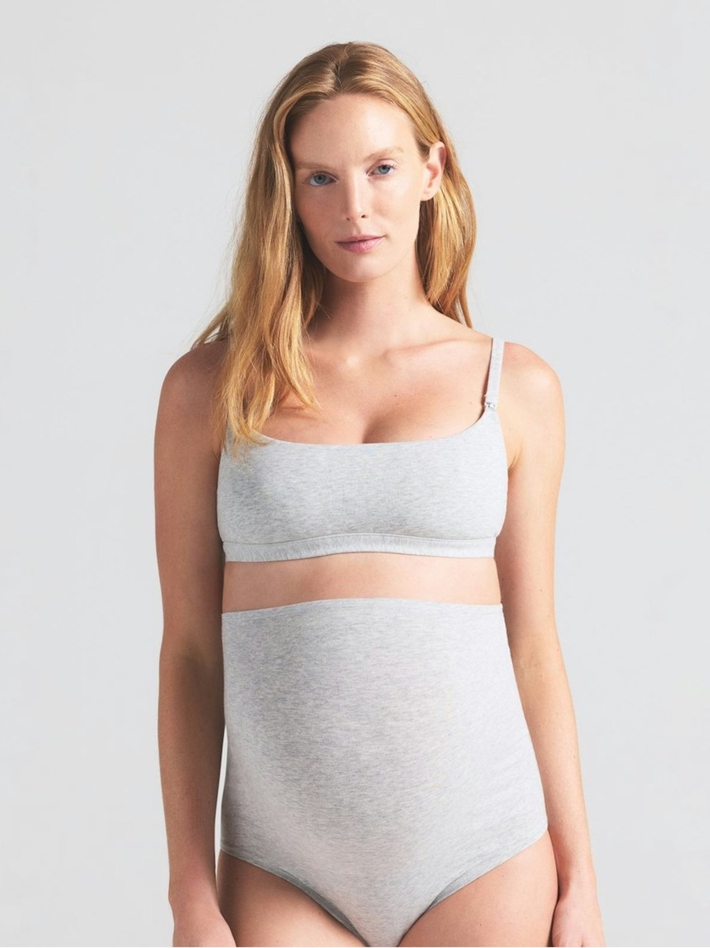 Cotton jersey MATERNITY HIGH-WAISTED BRIEF Skims nwot